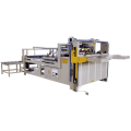 Semi-automatic corrugated cardboard box folding gluing machine for carton making